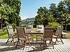 Garden Dining Set 6 Seater AMANTEA with Cushions Acacia Wood Taupe