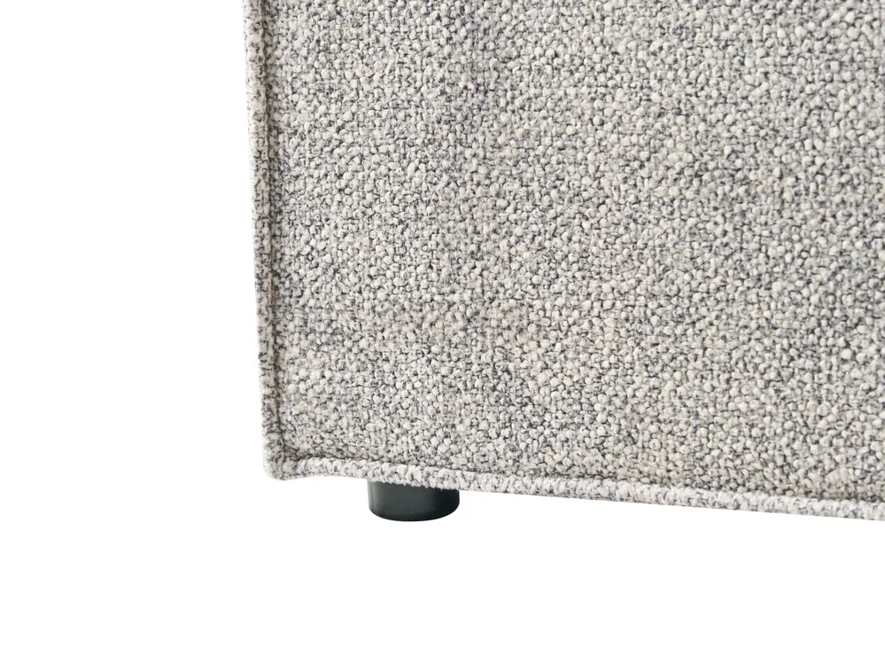 Ottoman Bed MOISSAC Velour Knit Black/ White 180 x 200 cm (EU Super King)_989424
