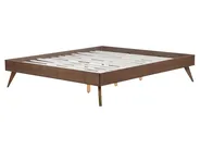 Bett ohne Kopfteil BERRIC 160 x 200 cm Dunkle Esche_873744