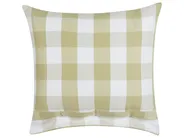 Poduszka dekoracyjna TAMNINE 45 x 45 cm Jasnozielony W kratkę_902306