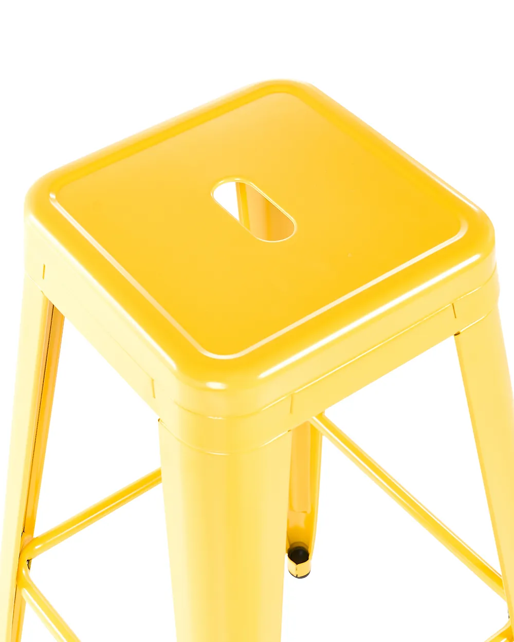 Conjunto de 2 sillas de bar CABRILLO Metal Amarillo_1165839