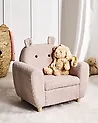 Kids Armchair Hippo MARIBO Boucle Pastel Pink