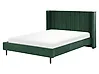 Bed Velvet VILLETTE 160 x 200 cm (EU King Size) Dark Green