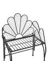 Metal Garden Accent Chair Black LIGURIA _856161