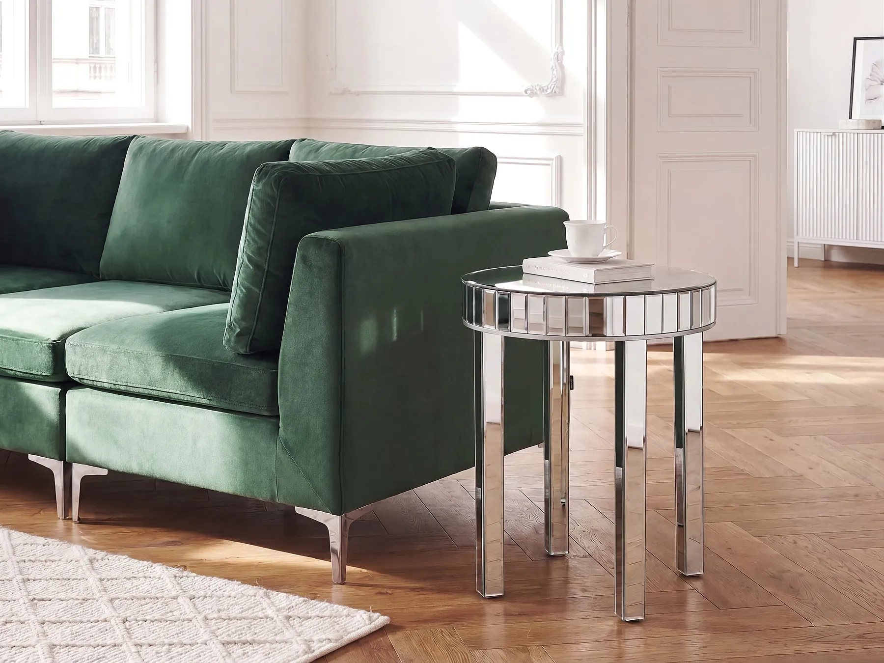 Table d'appoint RIMARDE Verre Argenté_1154699