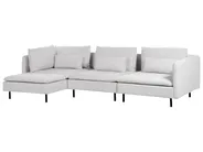 Modular Corner Sofa 3 Seater EGERIS Fabric Light Grey Right Hand_894305