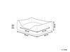Obojstranná posteľ pre psa 70 x 60 cm oranžová/béžová IZMIR_826637