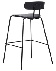 Set di 2 sedie alte SIBLEY Nero_902788