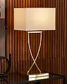 Table Lamp YASUNI Metal White/ Gold