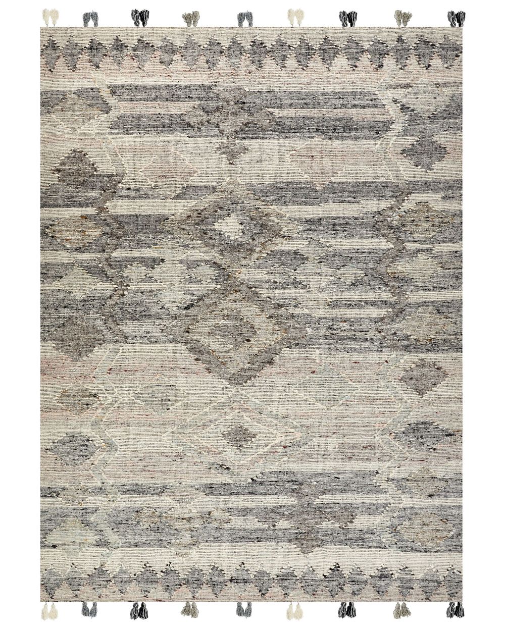 Teppich ARATASHEN Grau 160 x 230 cm Kelim Wolle