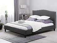 Bed Fabric MONTPELLIER 180 x 200 cm (EU Super King) Dark Grey_1174357