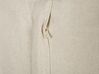 Tkaný bavlněný polštář se střapci 45 x 45 cm béžový/šedý ALOCASIA_835074