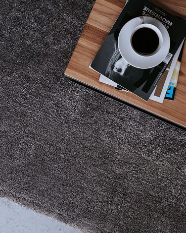 Shaggy Area Rug 80 x 150 cm Dark Grey DEMRE