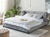 Bed fluweel grijs 180 x 200 cm CAVAILLON_791638