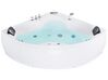 Whirlpool Corner Bath with LED 2500 x 1500 mm White SENADO_850682