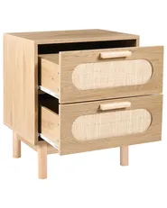 Comodino 2 cassetti COSTELLO Marrone chiaro_1022743