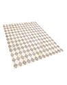 Cowhide Area Rug 140 x 200 cm Beige and Brown SESLICE _780547