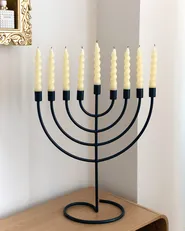 Kerzenständer AMORA 50 cm Metall Blau_1159091