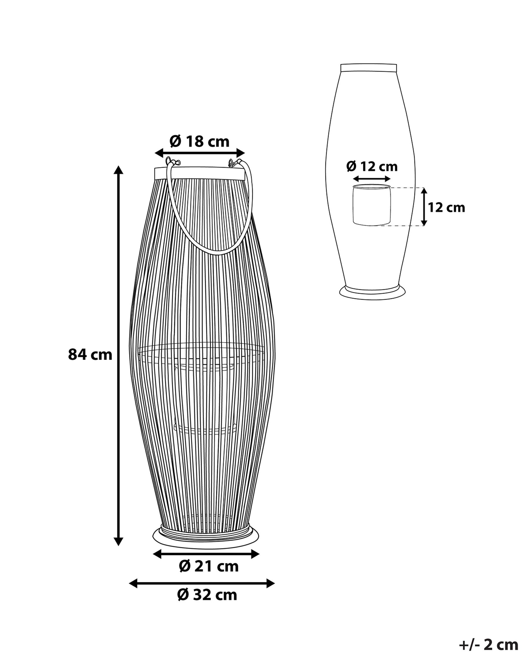Lampion TAHITI 84 cm Bambus Naturalny_734298