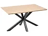 Mesa de comedor SPECTRA Marrón claro 140 cm 90 cm