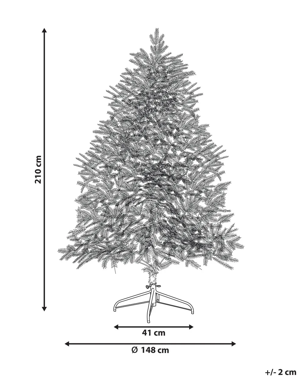 Brigros Artificial Christmas Tree, Thick Pine Needles Pockets Realistic Hooks Easy Assembly, PVC, Metal Base, Fire Retardant (120cm, Green Brigros Artificial Christmas Tree, Thick Pine Needles Pockets Realistic Hooks Easy Assembly, PVC, Metal Base, Fire Retardant (120cm, Green