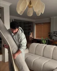 Rug LUNARA Light Beige 200 x 300 cm Wool_1192877