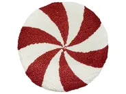 Zestaw 2 poduszek dekoracyjnych SWIRL CANDY Boucle 40 x 40 cm Czerwony_947101