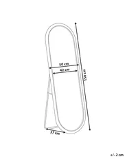 Standing Mirror MONTOT 150 cm Rattan Natural_938864