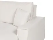 Corner Sofa Bed 3 Seater ABACKA Corduroy Off-White Right Hand_896749