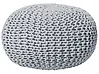 Pouffe CONRAD Cotton Light Grey