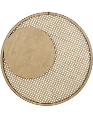 Wall Mirror PALAU 60 cm 60 cm Rattan Natural_904547