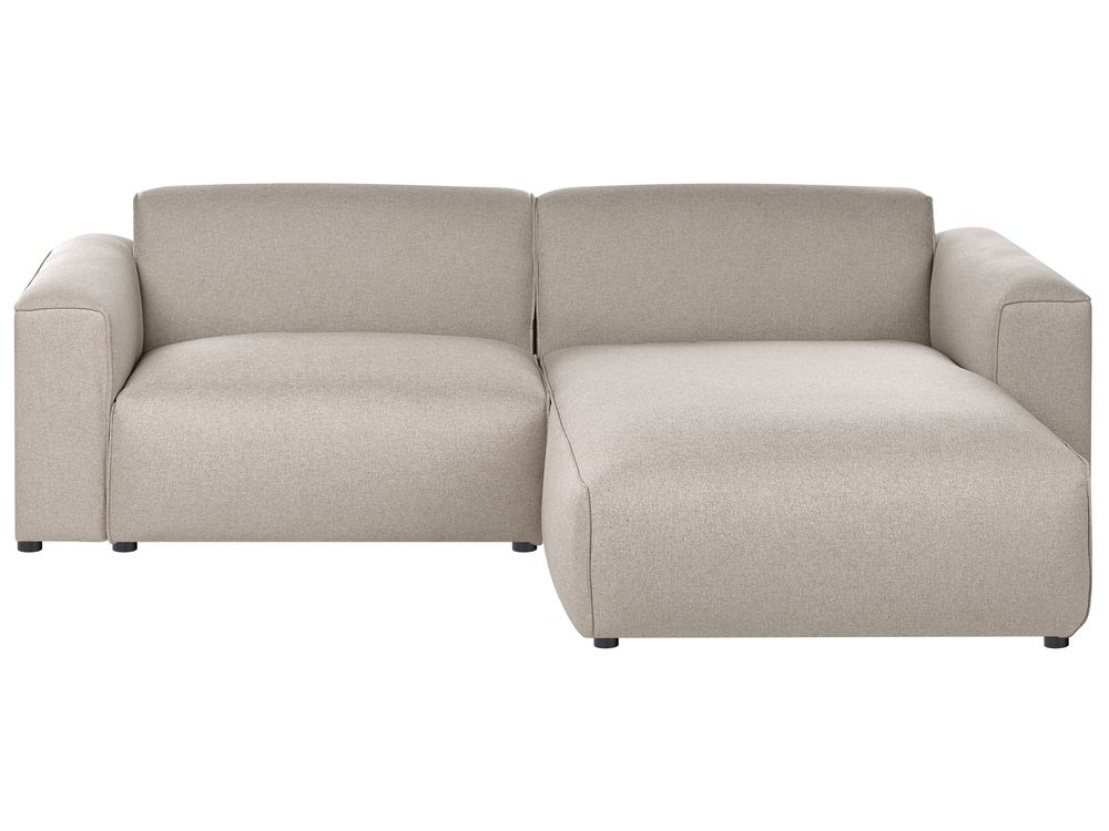 Corner Sofa FAABORG Fabric Beige Left Hand