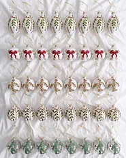 Set of 40 Baubles SNOWSPARK Glass Multicolour_1192153