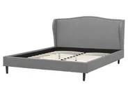 Bett mit Lattenrost Stoff COLMAR 160 x 200 cm Grau_703357