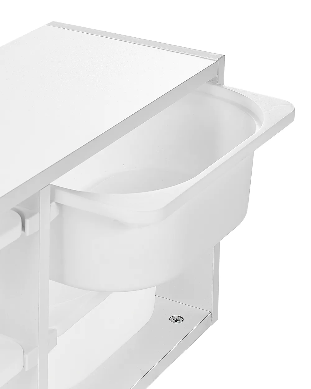Wall Shelf with Storage Boxes TOBIN White_947466