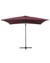 Cantilever Parasol 2.5 x 2.5 m Burgundy MONZA_699839