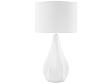 Fehér porcelán asztali lámpa 60 cm SANTEE