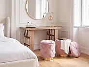 Lot de 2 poufs avec rangement PUEBLO Velours Taupe_1177965