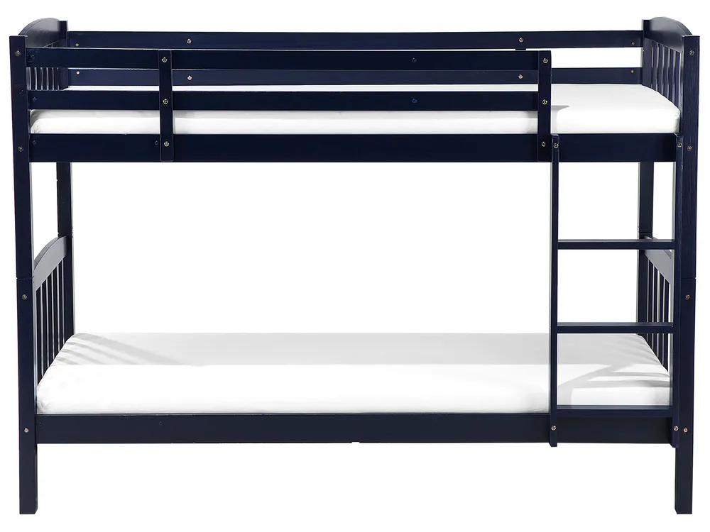 Bunk Bed Pine Wood REVIN 90 x 200 cm (EU Single) Navy Blue_711266
