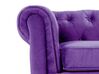Conjunto de sala de estar 4 plazas de terciopelo violeta CHESTERFIELD_707703