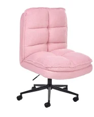 Sedia da ufficio ADDISON Bouclé Rosa_1078009