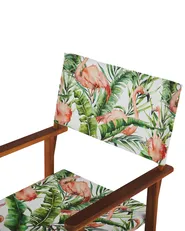Set of 2 Garden Chairs CINE Acacia Wood Dark Brown_819351