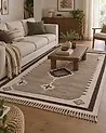 Rug GEYVE Beige 160 x 230 cm Cotton