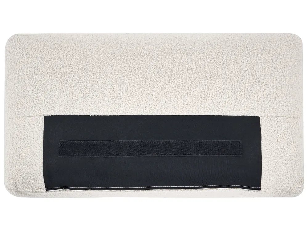 Modular Corner Sofa 5 Seater KIVVIK Boucle Off-White Left Hand_1045697