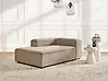 Chaise longue derecha ARDAL Pana Marrón claro