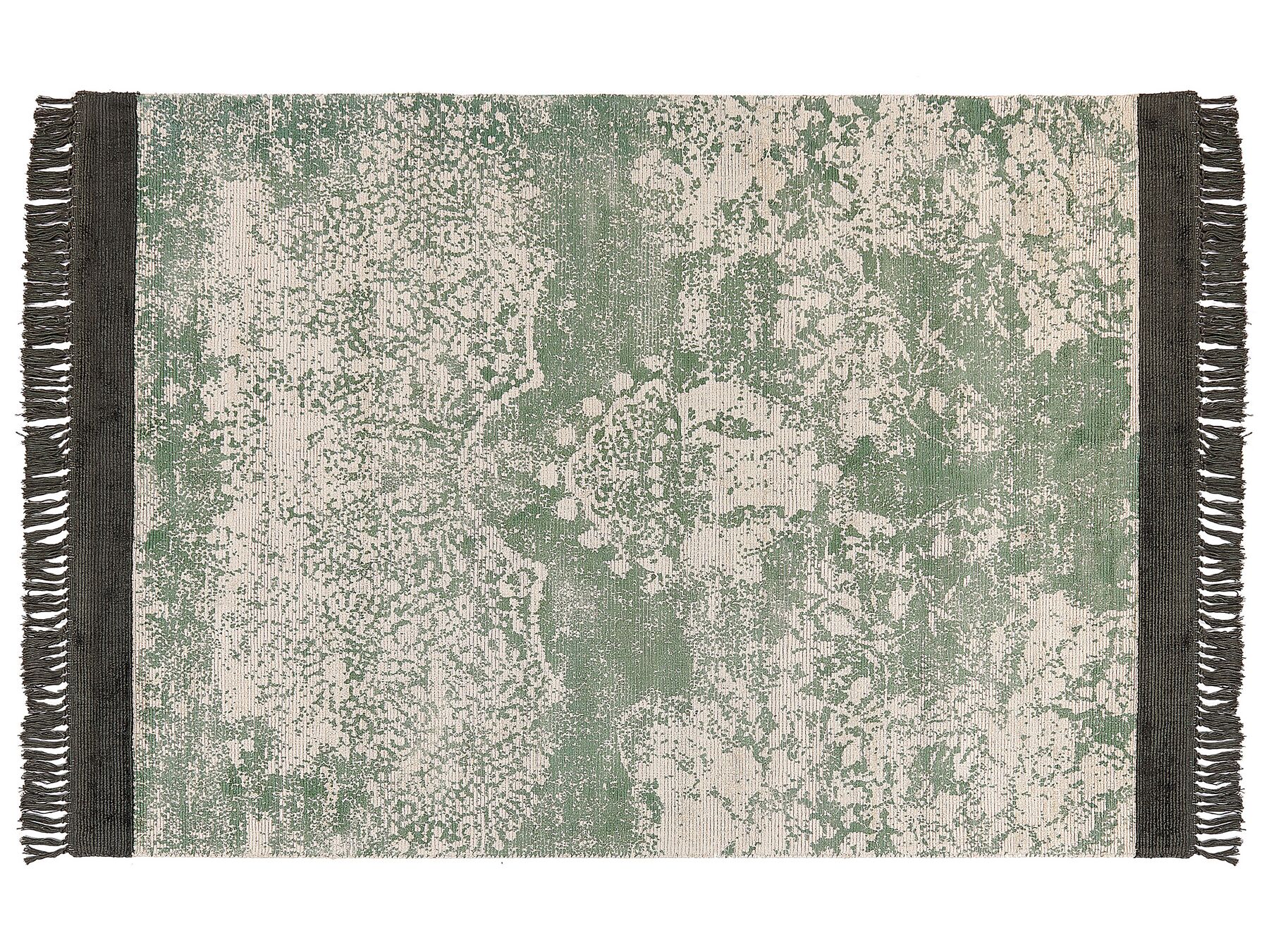Viskózový koberec 160 x 230 cm zelená/béžová/čierna AKARSU_837036