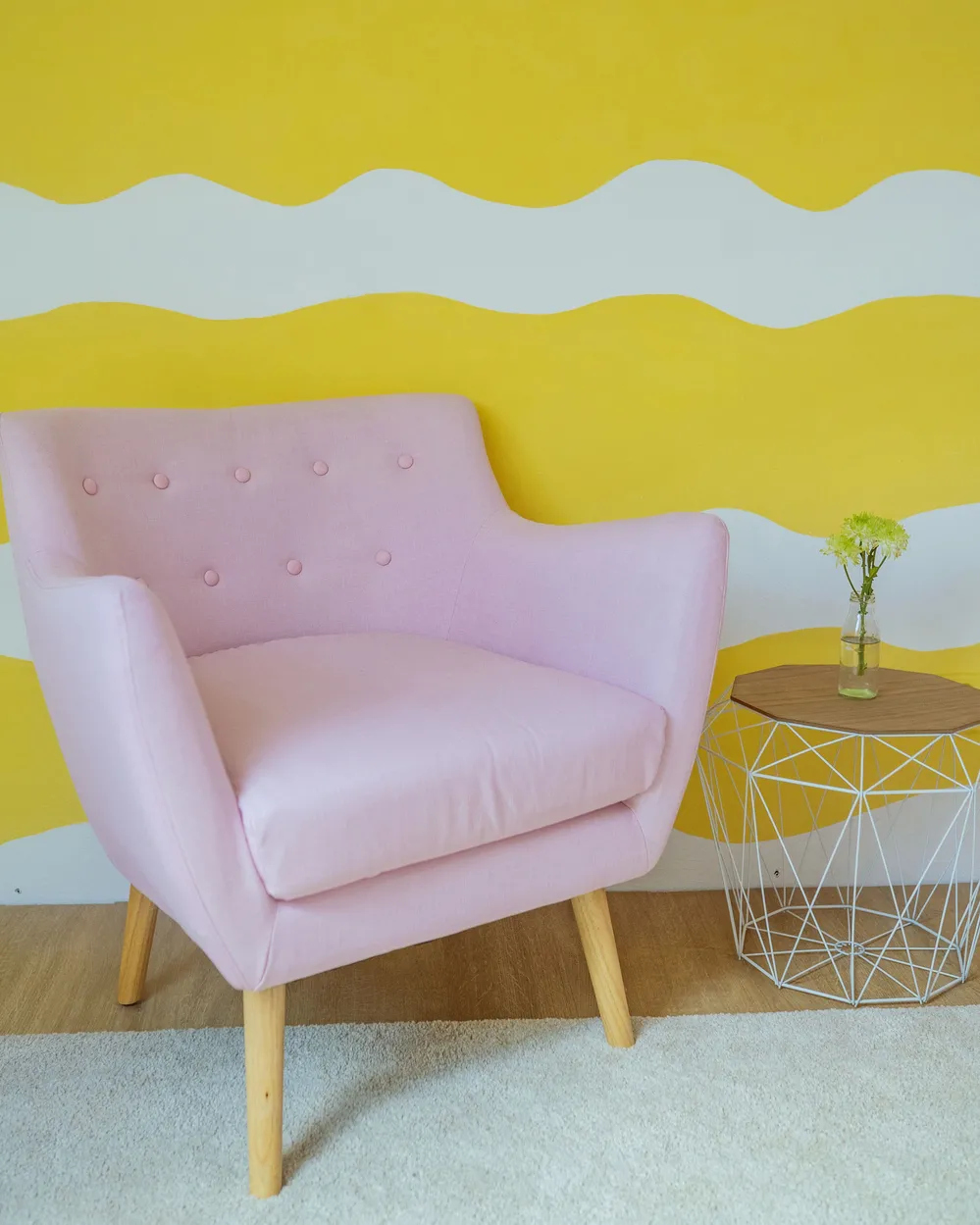 Poltrona DRAMMEN Tessuto Rosa_827418