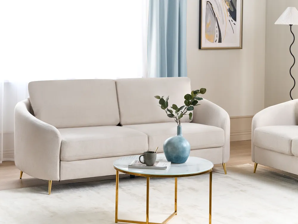 Sofa 3 Seater TROSA Fabric Beige