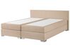 Kontinentálna posteľ čalúnená béžová 180x200 cm PRESIDENT_41056