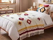 Coperta AMROHA Cotone 130 x 180 cm Multicolore_1179848